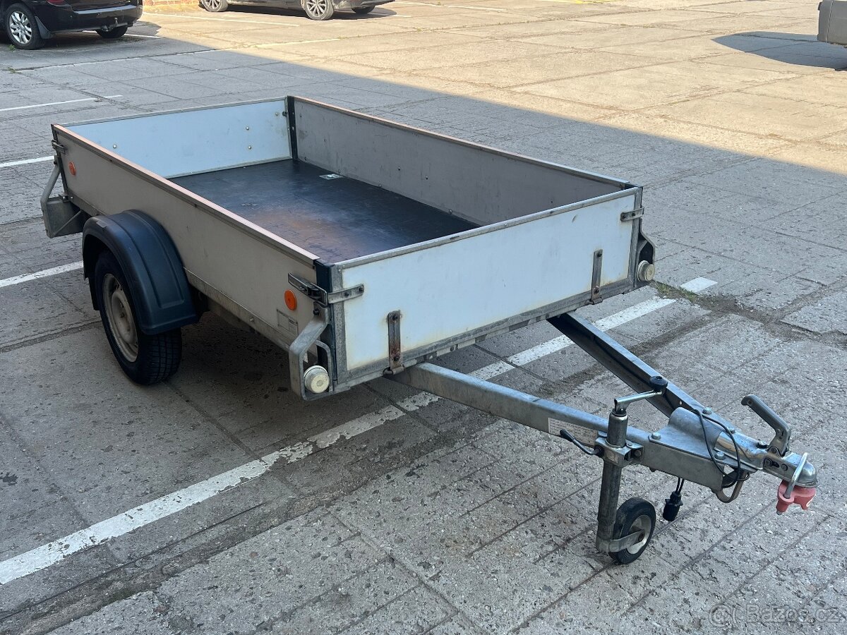 Nebržděný přívěs 125 x 250 cm Agados VZ 26, 750 kg
