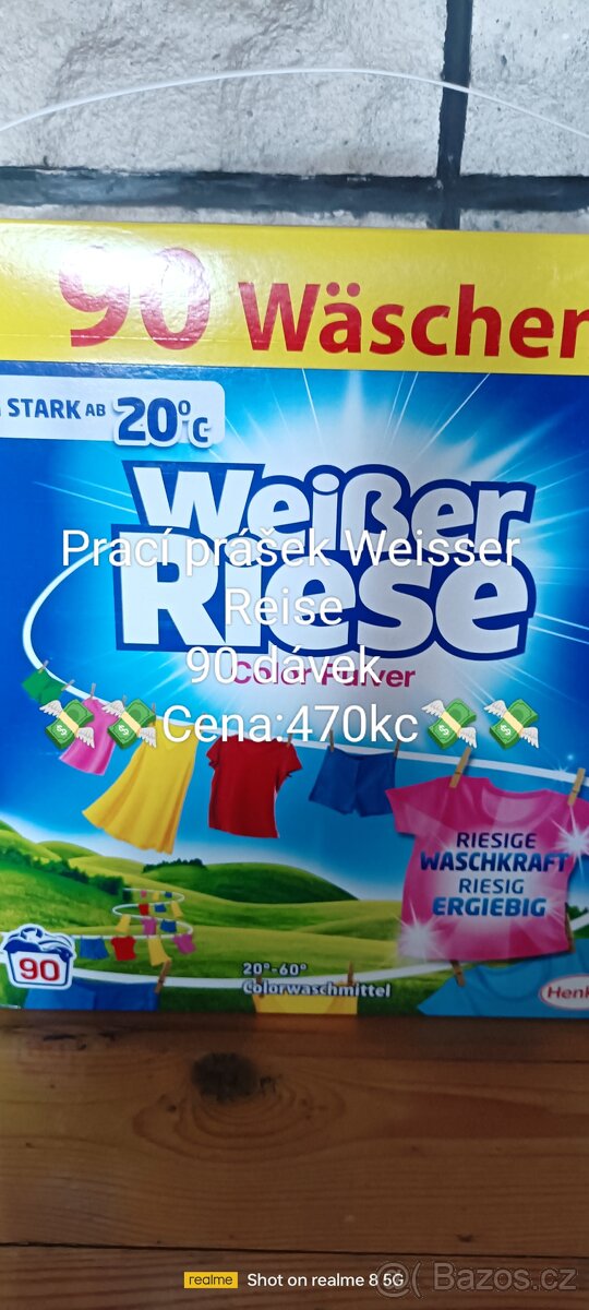 Prací prášek Weisser Reise z Německa