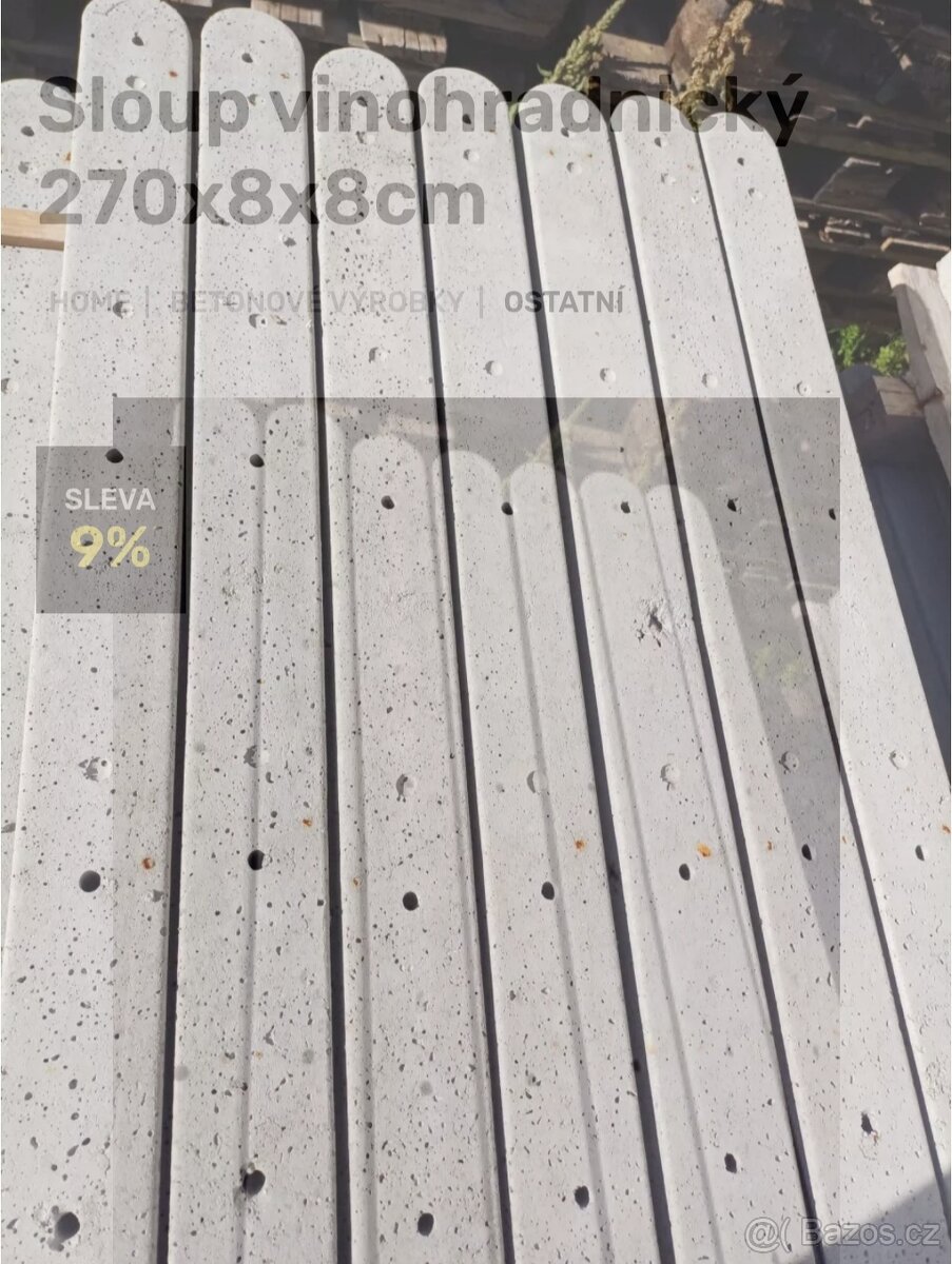 Koupím betonové sloupky