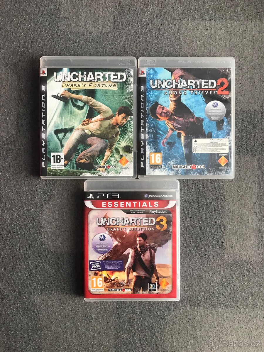 Playstation 3, PS3 hry Uncharted - 3 díly