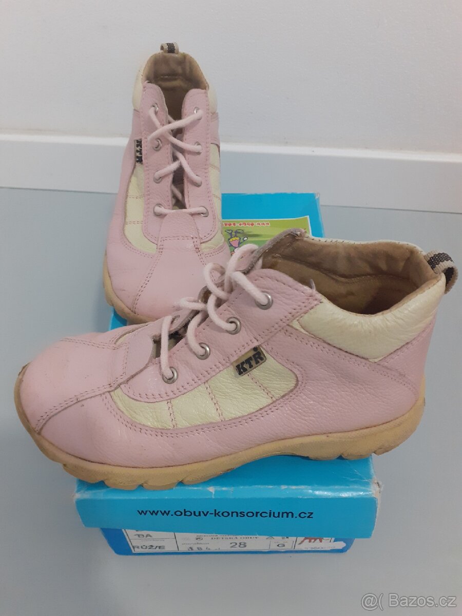 Celokožené podzimní / jarní boty vel. 28 - zdravotní