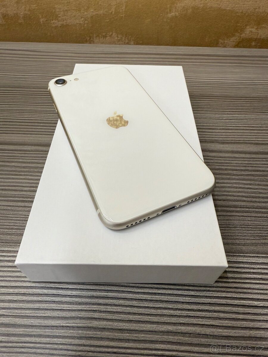 Apple iPhone SE 2022 128GB bílá, TOP stav, baterie 100%