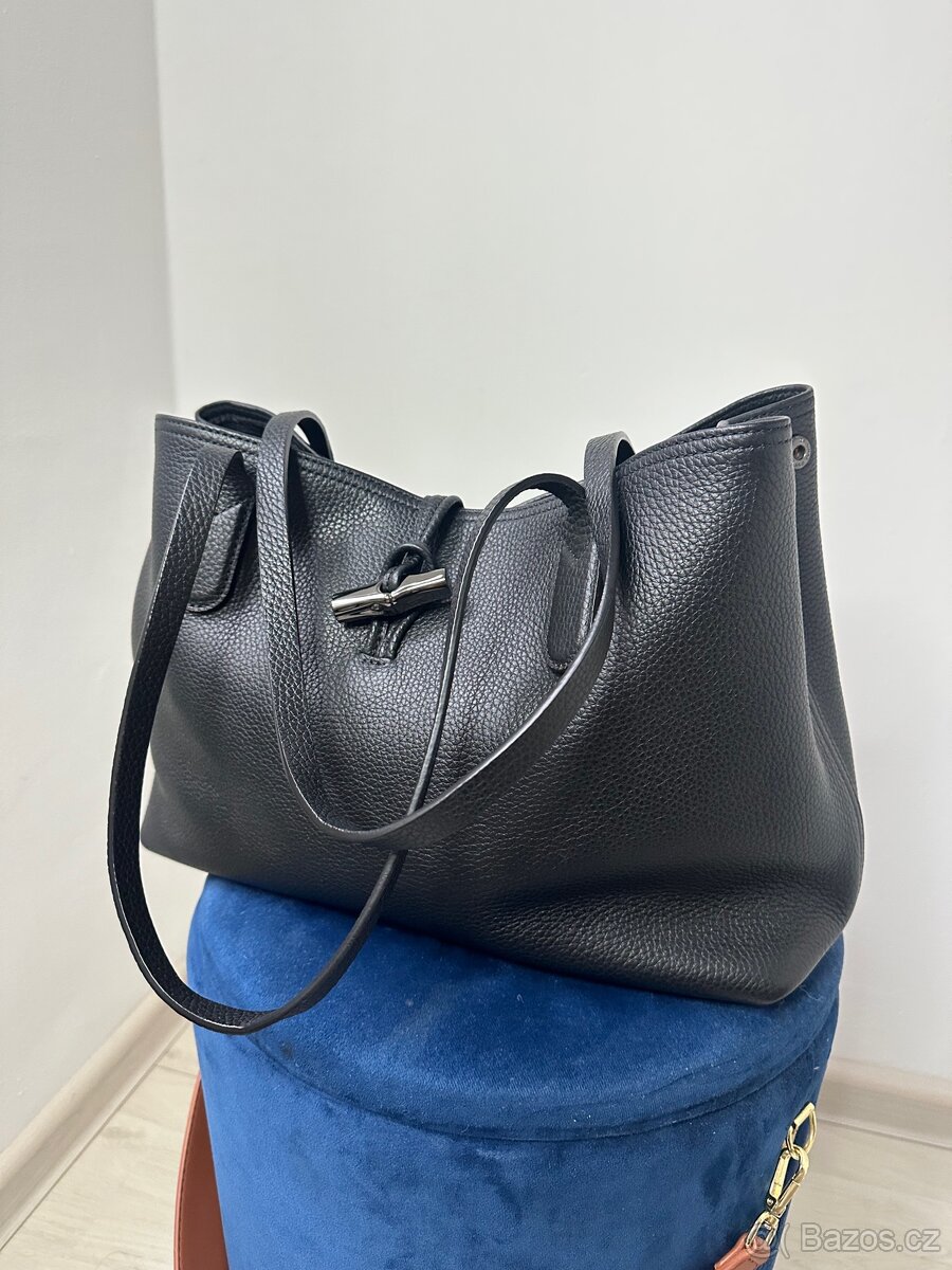 Kožena kabelka Longchamp