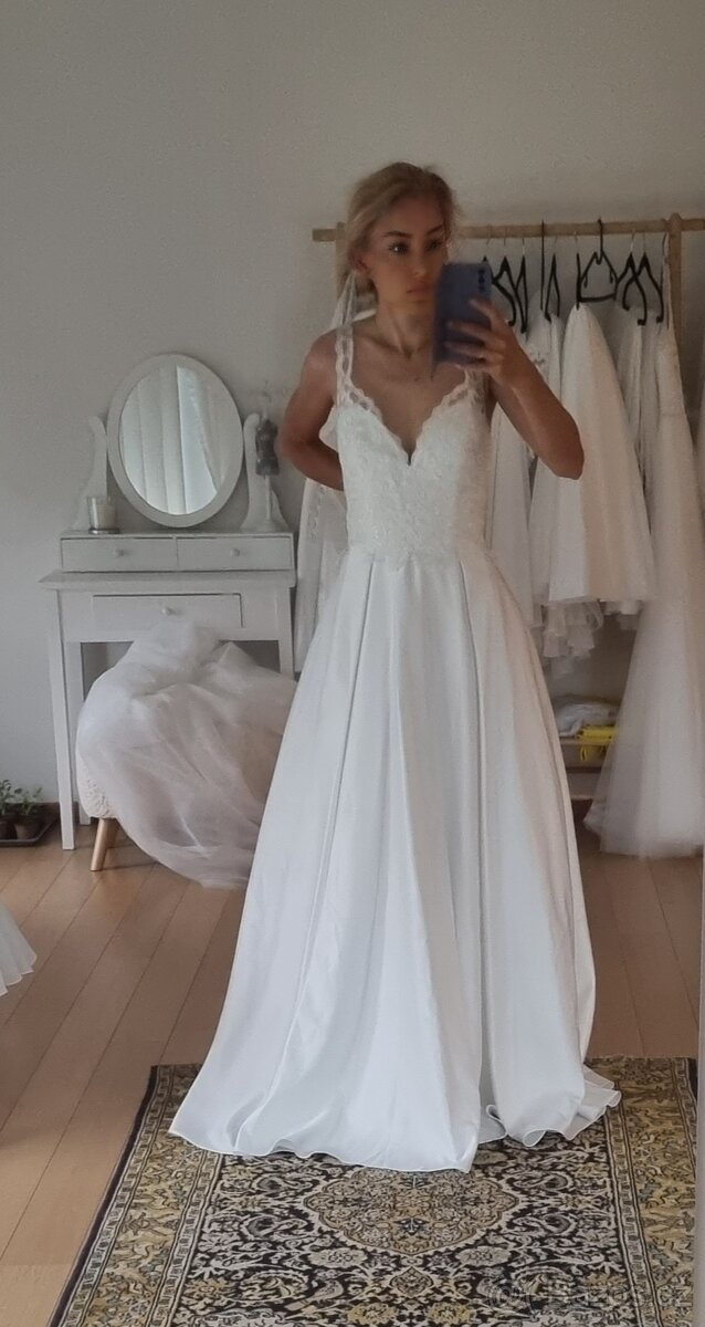 Krásné svatební šaty - nové vel. 42-44