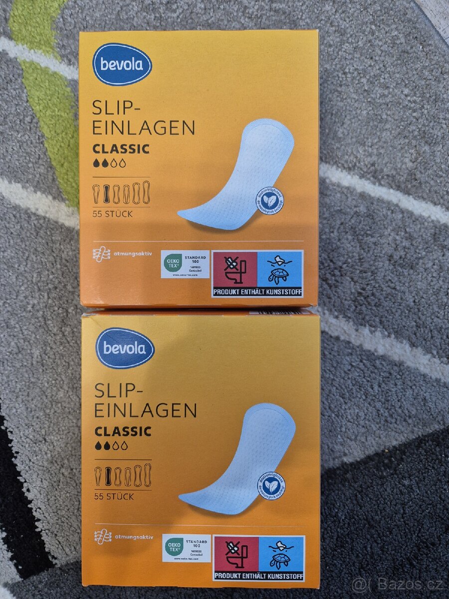 Dámské vložky, 30 Kč, 2 ks