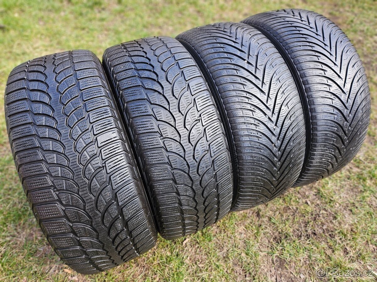 4x Zimní pneu Bridgestone + Kleber - 235/55 R17 XL - 85%