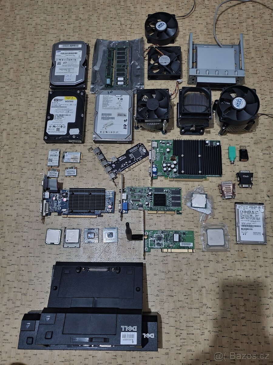Mix starých krámů do pc, notebooku.