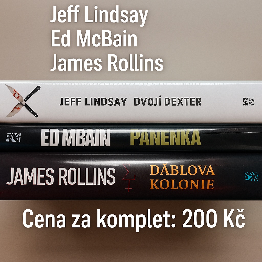 Tři thrillery – Jeff Lindsay, Ed McBain, James Rollins