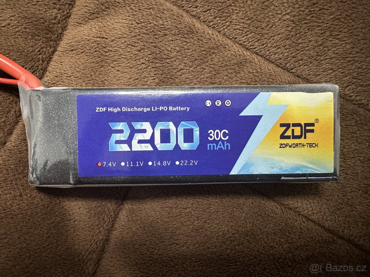 Baterka Baterie Battery Akumulátor 7.4v 2200mAh 16.3Wh 30C