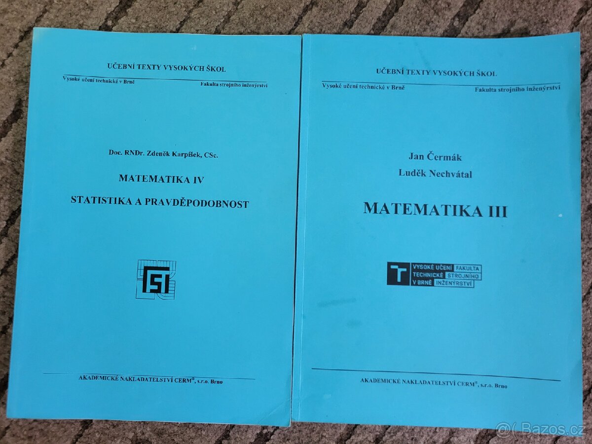 Matematika 3 a Matematika 4 VUT