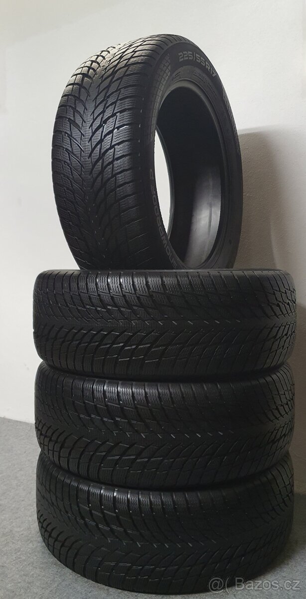 4x ZÁNOVNÍ 225/55 R17 Zimní pneu Nokian WR Snowproof P