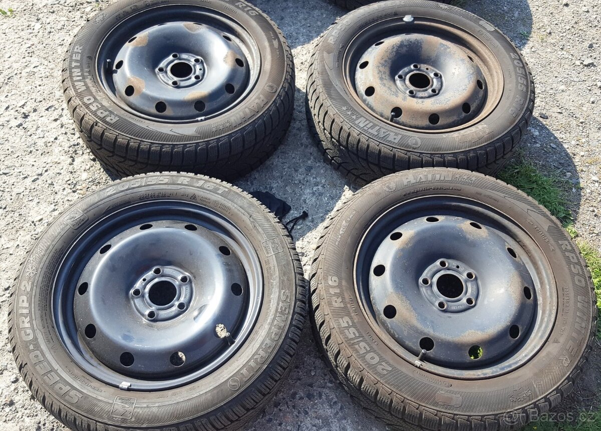 Zimní sada Renault Laguna, Espace aj. 5x108,205/55R16, 8mm