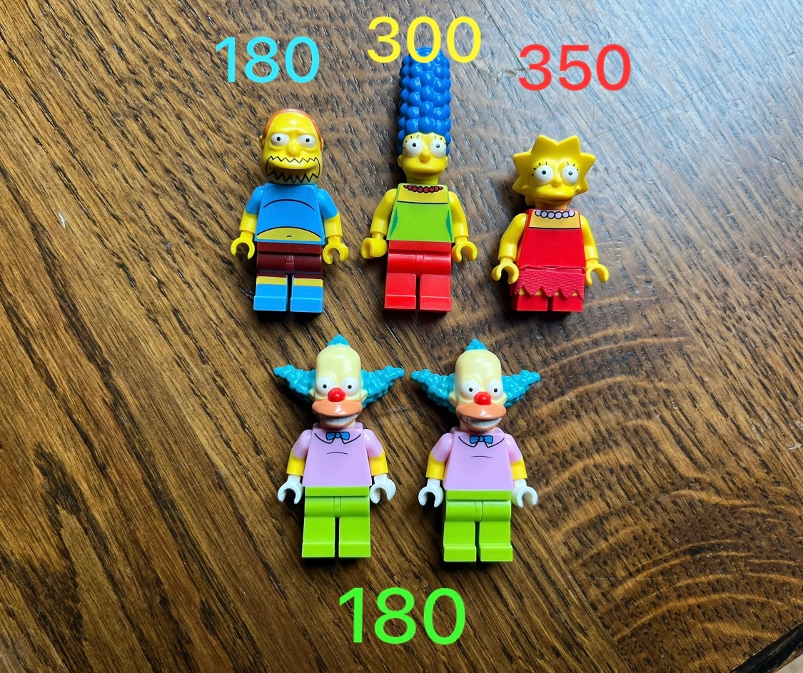 Lego figurky Simpson/superhrdinové
