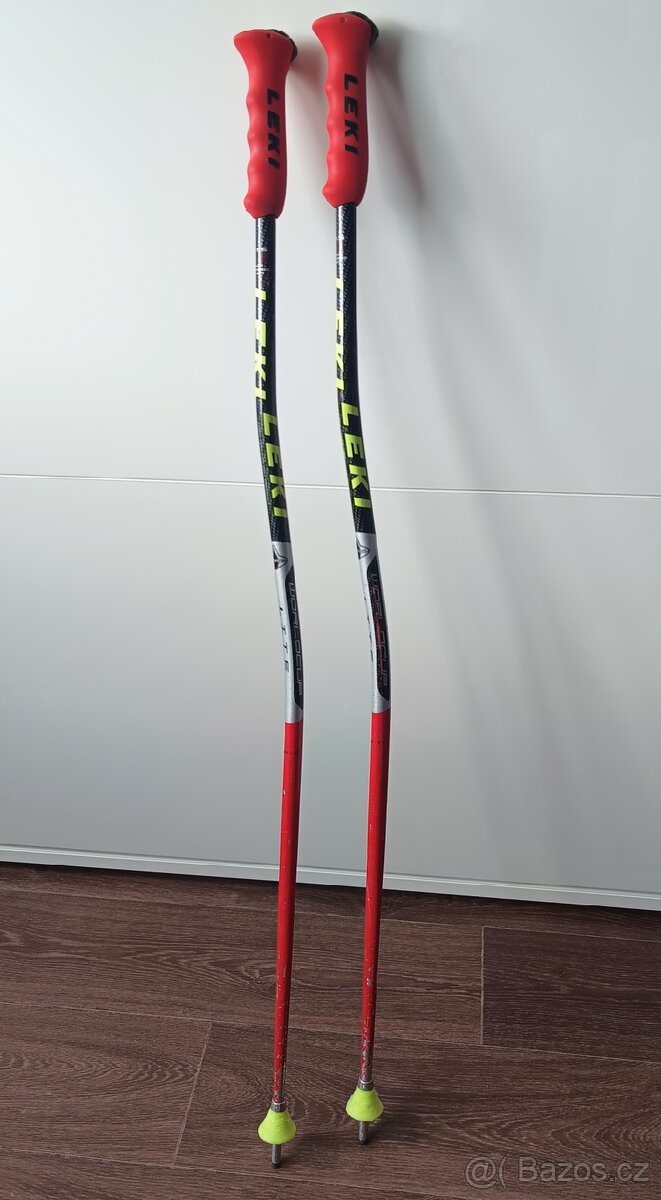 Dětské lyžařské hůlky Leki Worldcup Lite GS 100 cm