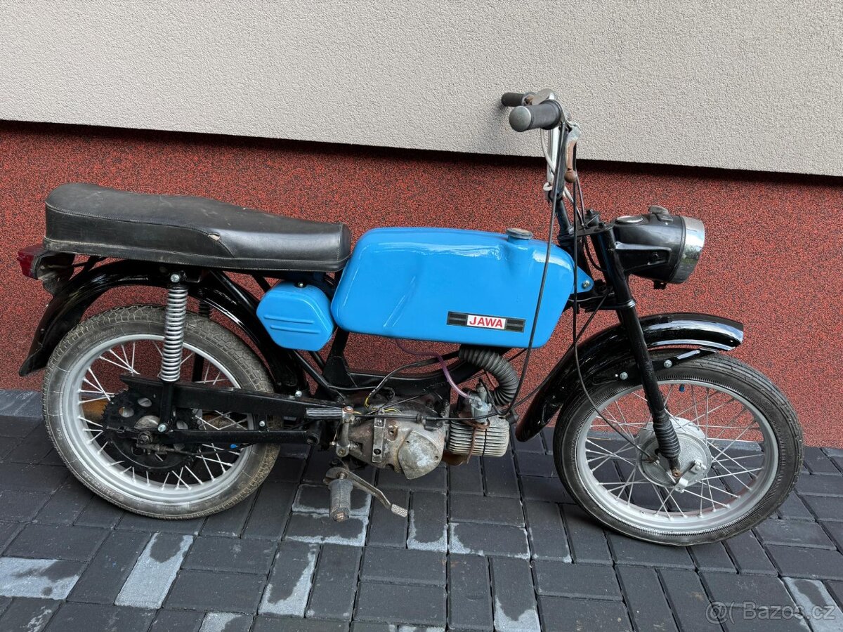 Jawa 23 Mustang bez TP, modrý 6.
