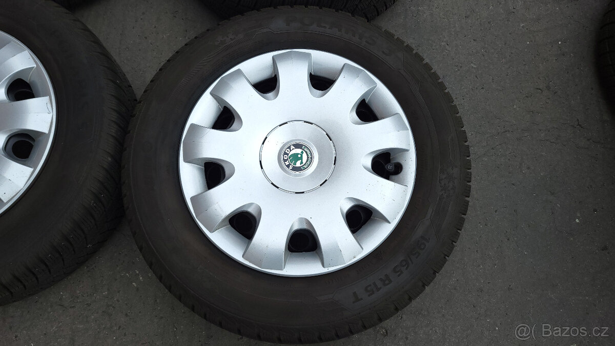Zánovní zimní kola 15" 5x112 ET47 Škoda Octavia 2