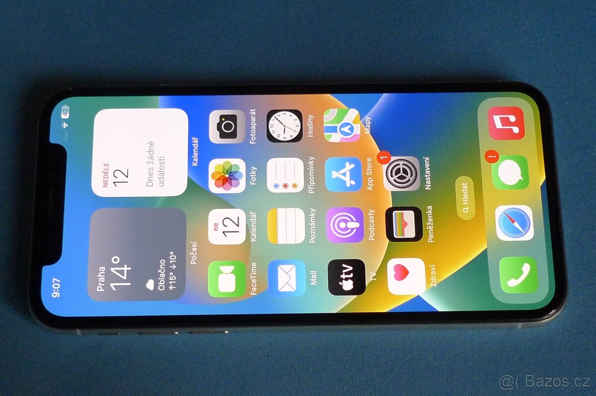 Apple iPhone X WHITE 256GB Baterie 77%