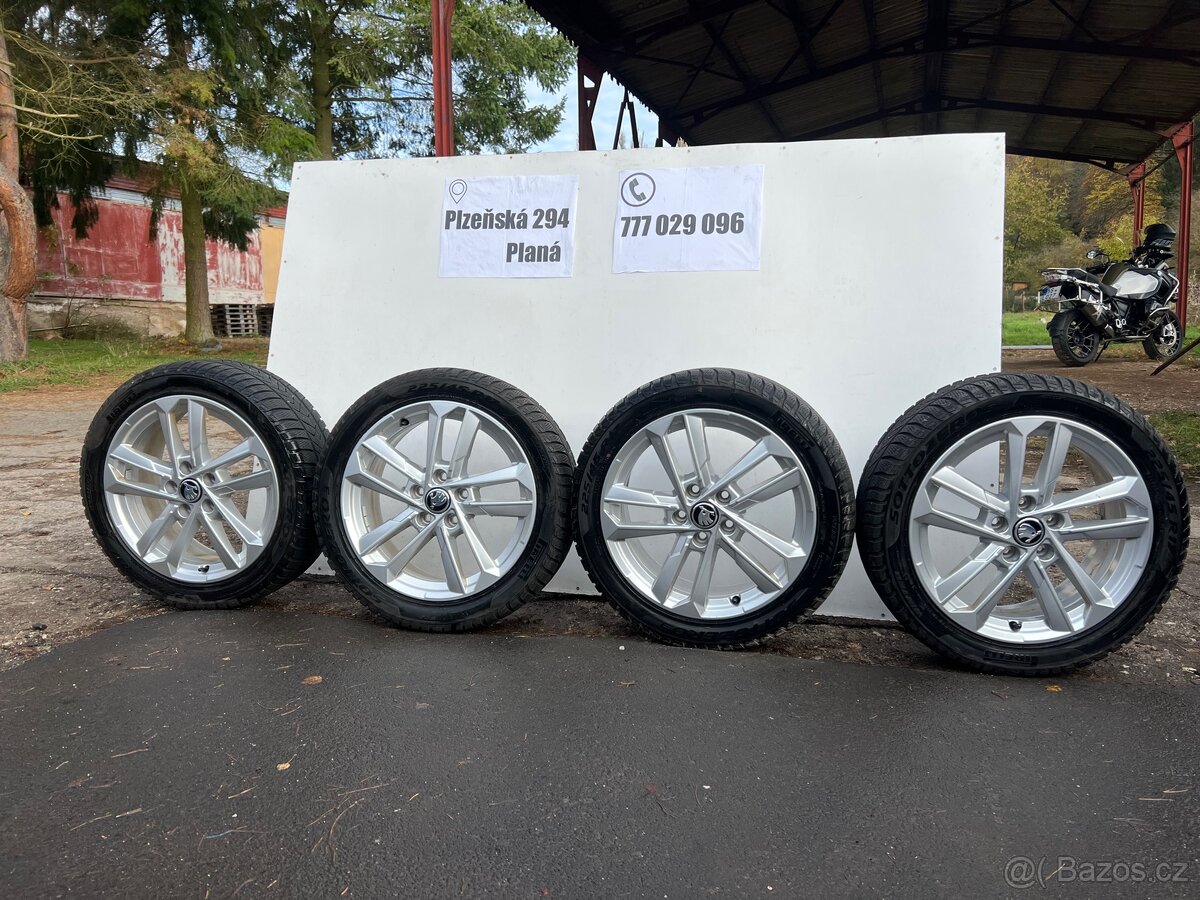 Sada originální ALU kol Škoda |5x112; 225/45/17|
