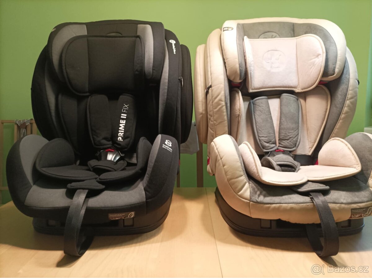 2x Autosedačka Petit & Mars Side Armor béžová / černá