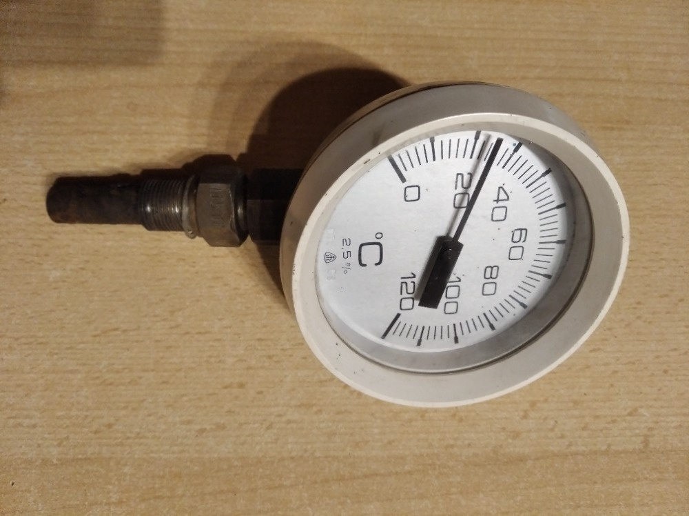 Teploměr 0-120st. i regulační VERTEX