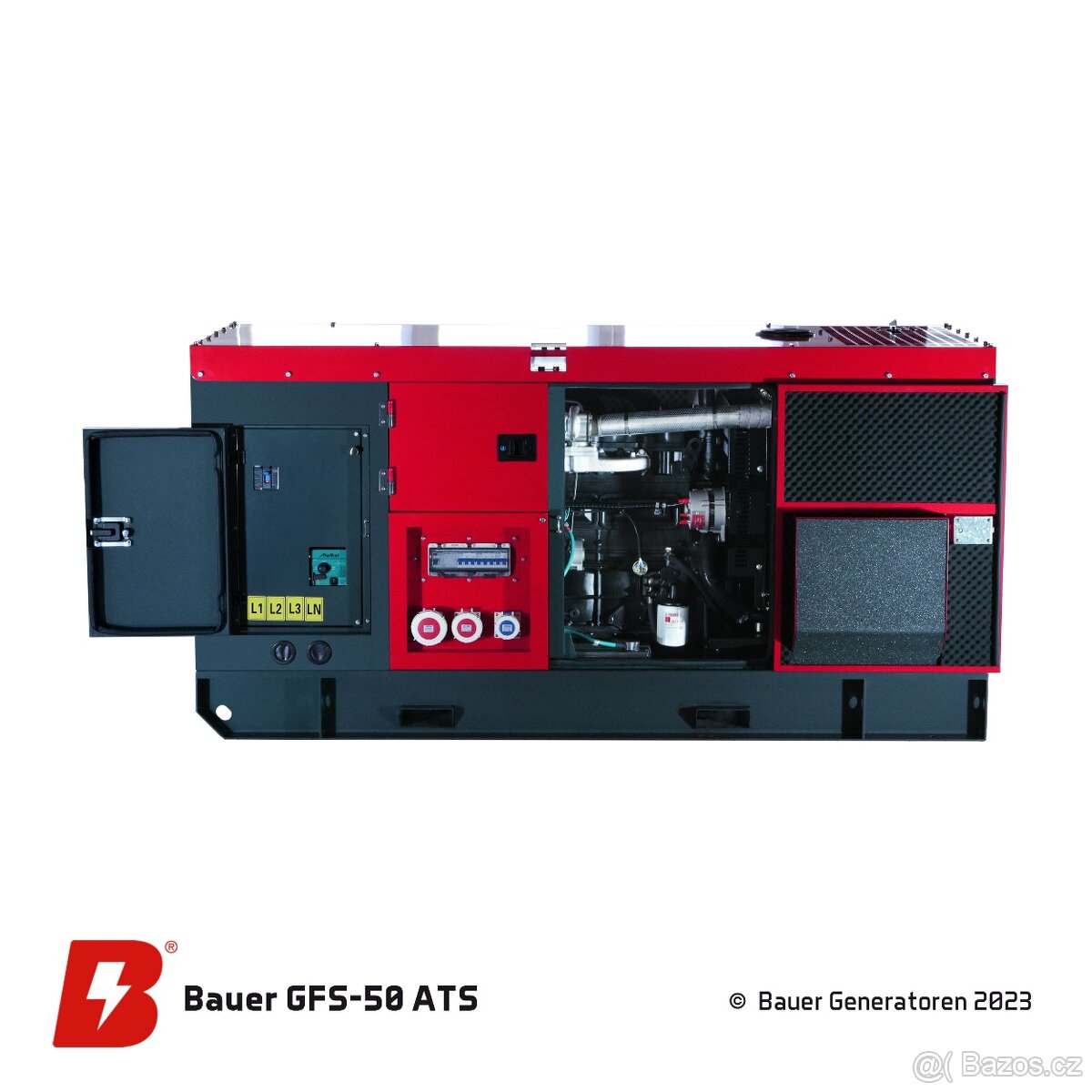 Naftová elektrocentrála Bauer GFS-50 ATS 50 kW/62,5 kVA
