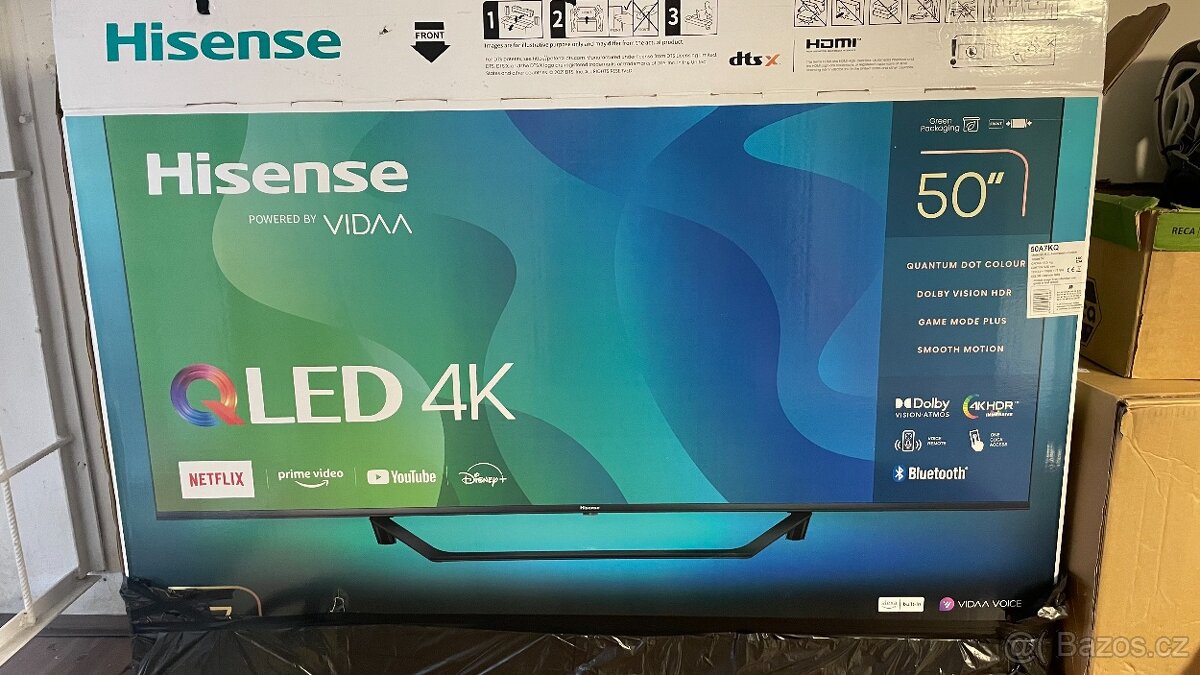 QLED 4K Televizor Hisense 50" záruka  do 07/2026