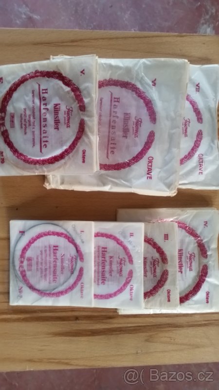 Harfové struny zn. FISOMA Germany