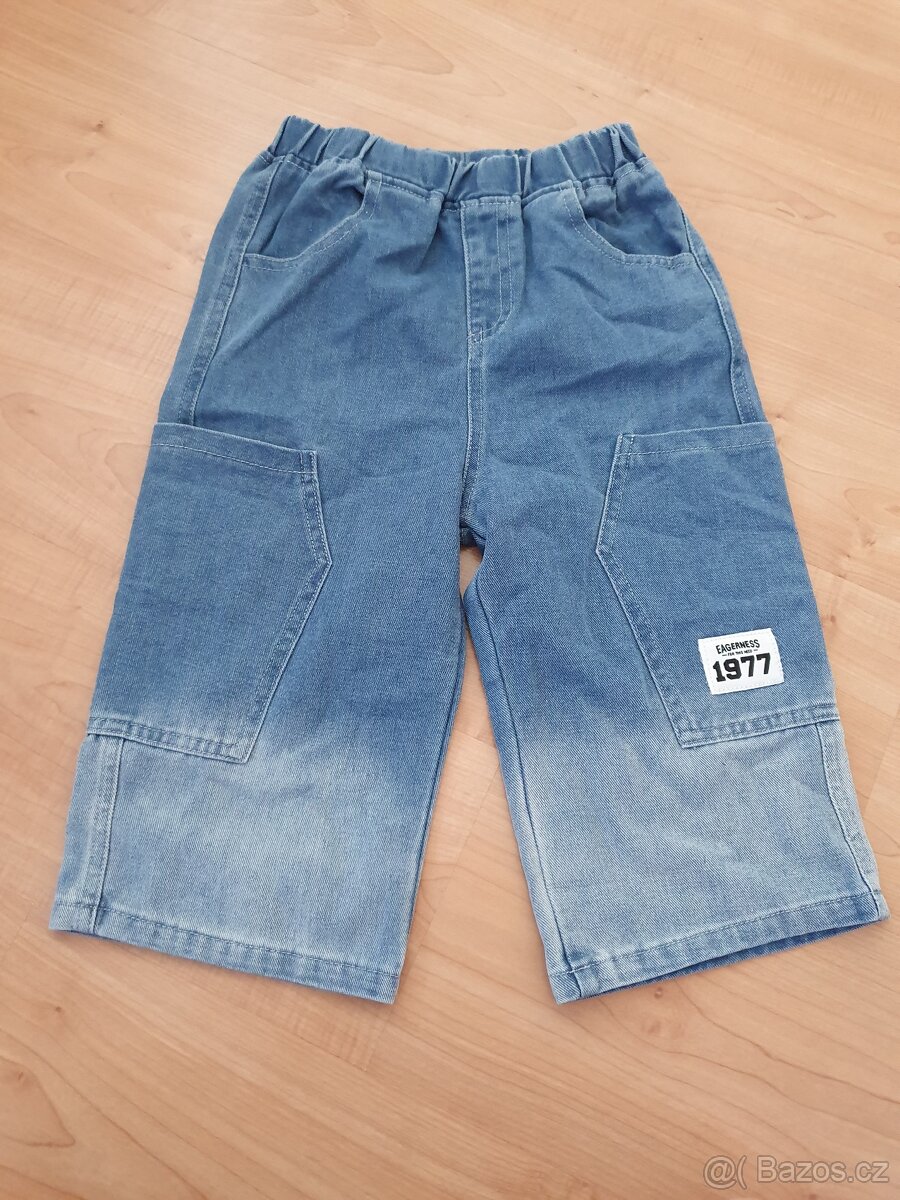 Riflové džínové kraťasy berbudy v.130 nové modré