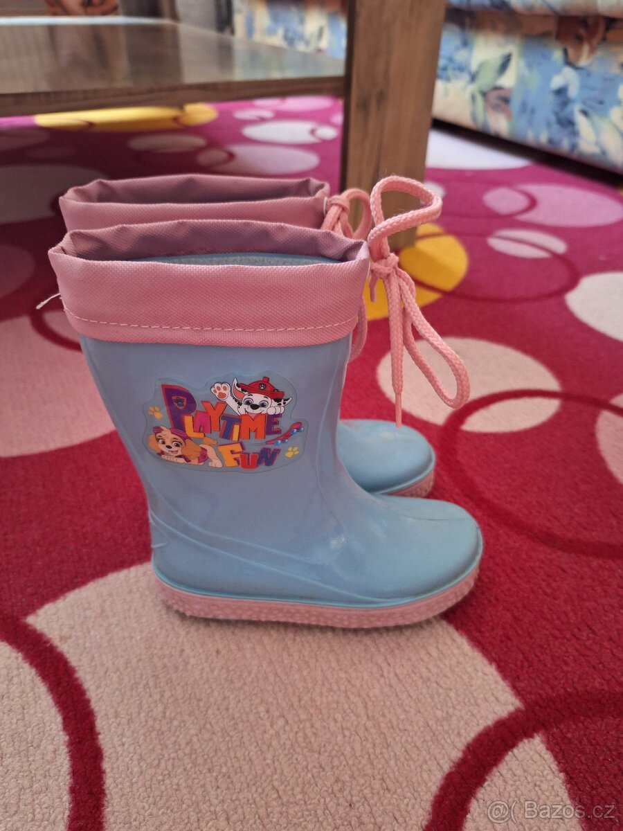 Holínky pro holčičku vel. 25