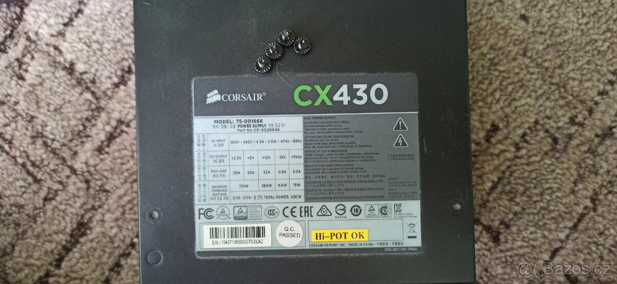 Zdroj Corsair CX Builder Series 430W