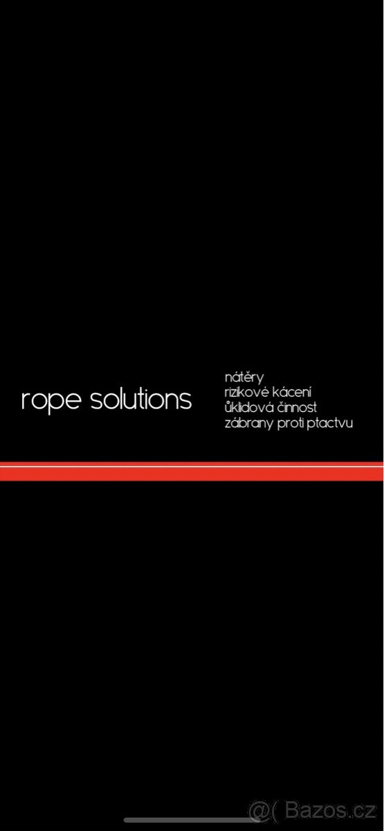 Rope Solutions - výškové práce a rizikové kácení