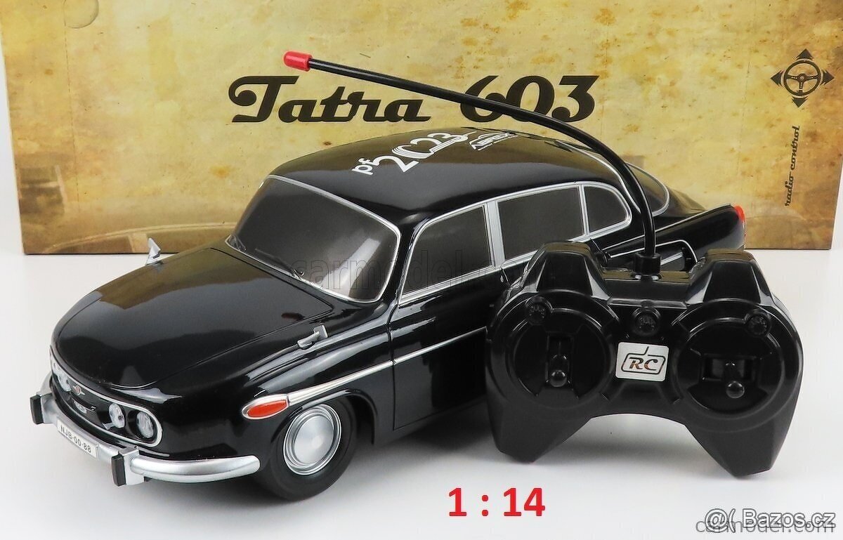 Model Tatra 603/3 vel. 1:14. Škoda 110R 1:24 Tatra HHasiči 1