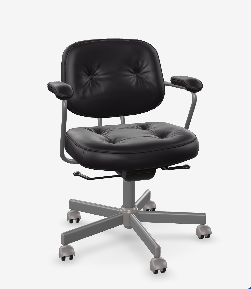 ALEFJALL - kožená židle IKEA