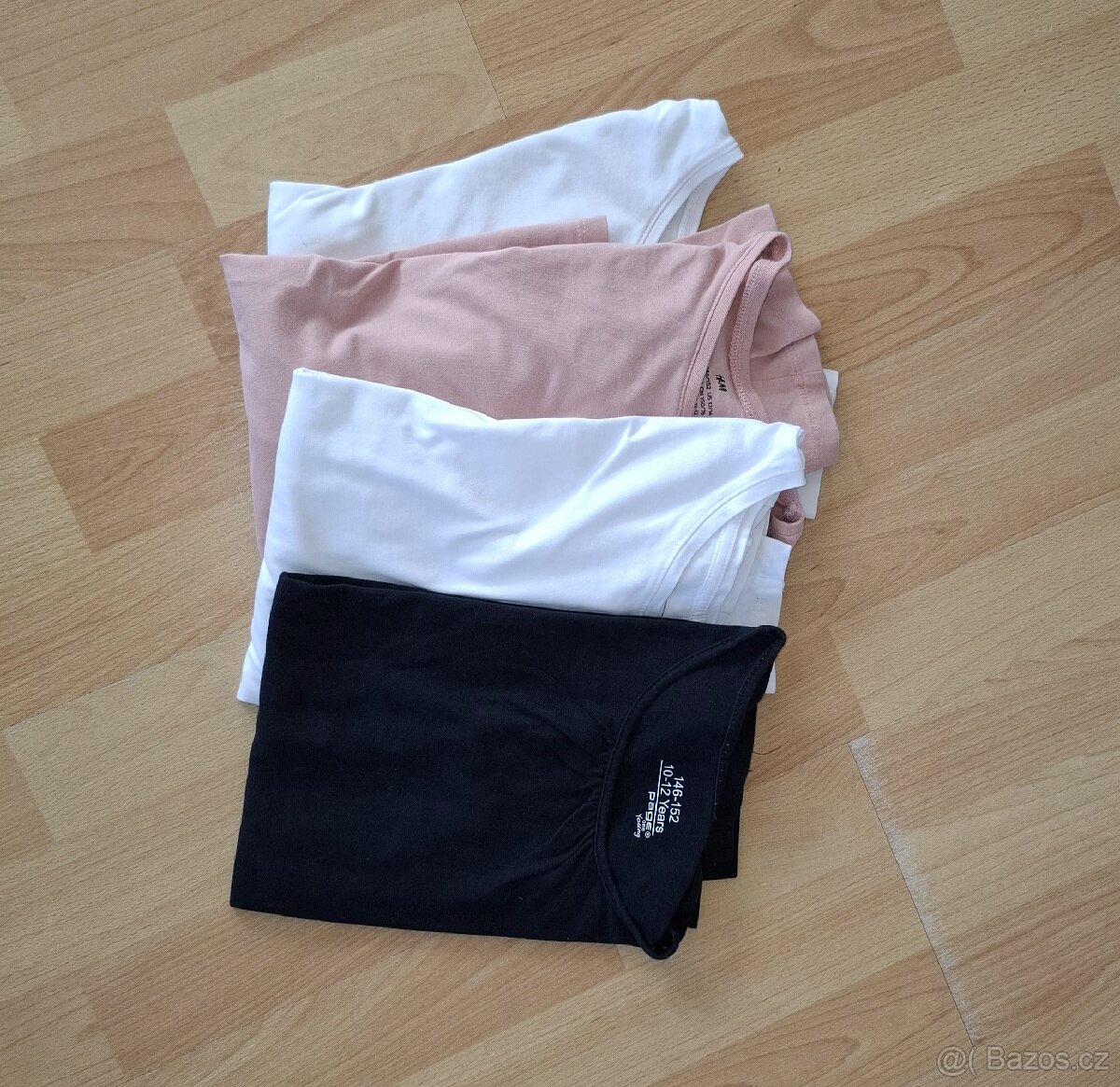 4x dívčí tričko s dl.rukávem vel. 146/152