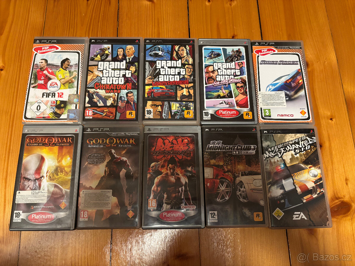 Hry PSP - Playstation Portable NFS, GTA, Tekken...