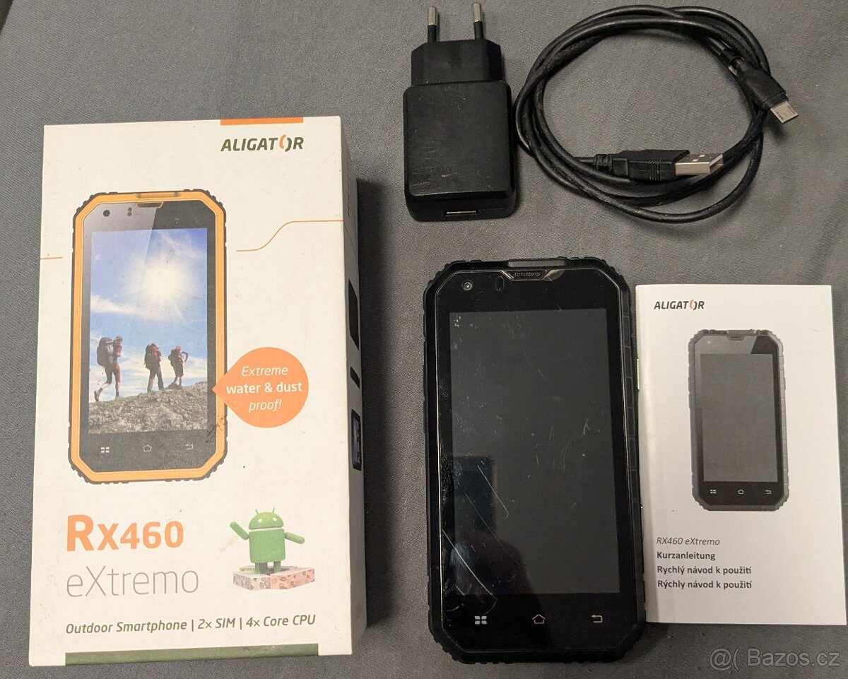 Aligator RX460 extremo černý, dual SIM, outdoorový