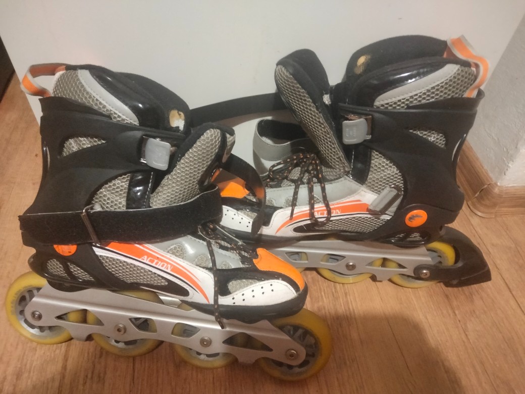Fitness inline brusle, vel. 41, kolečka 90mm