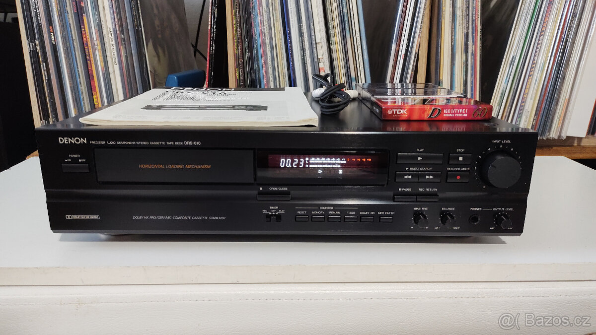DENON DRS-610 Stereo Cassette Deck/ Dolby B-C/ MPX Filter