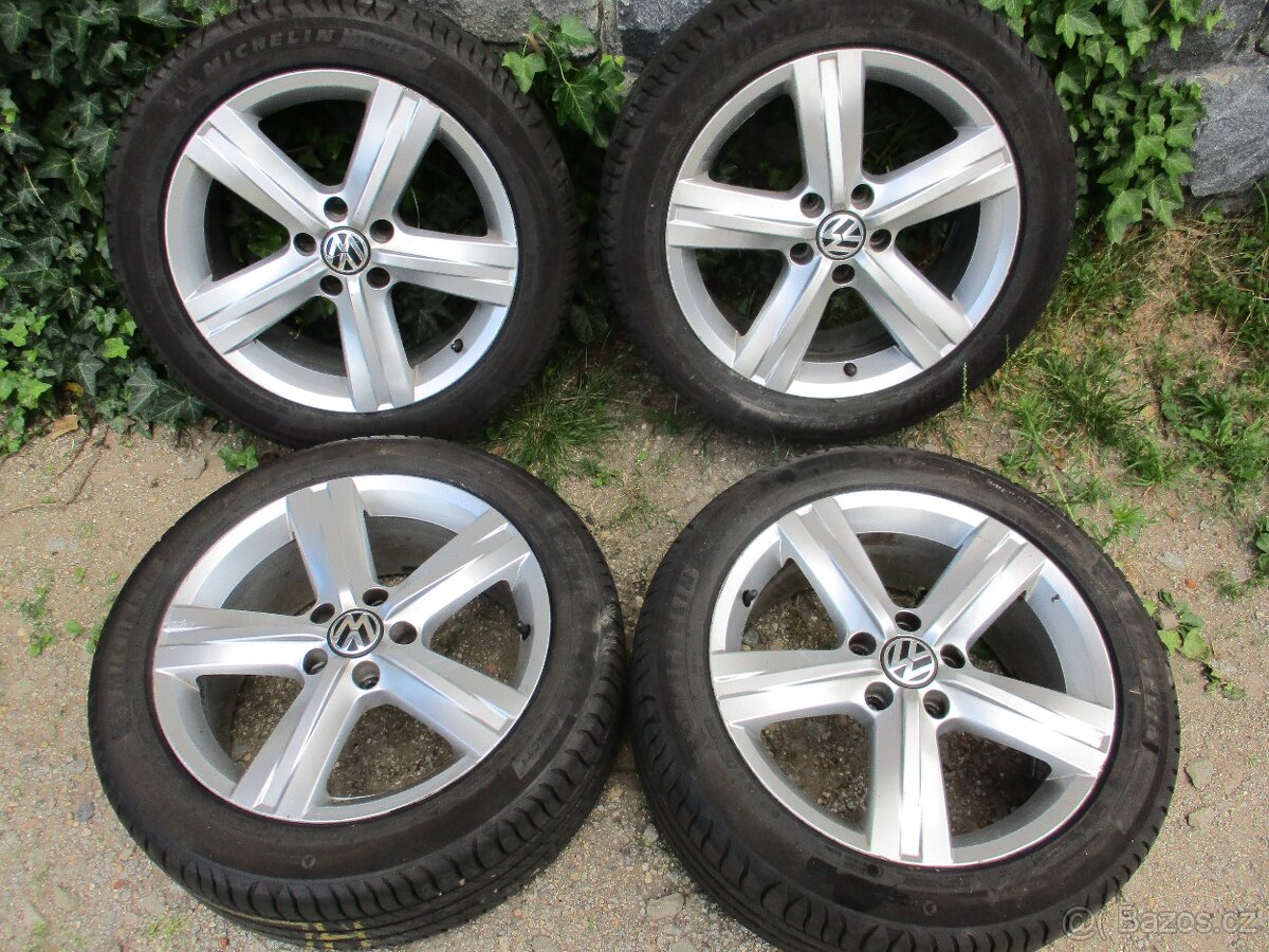 Alu kola 5x112 R17 Pneu letní 235/45 R17 v Lužnice