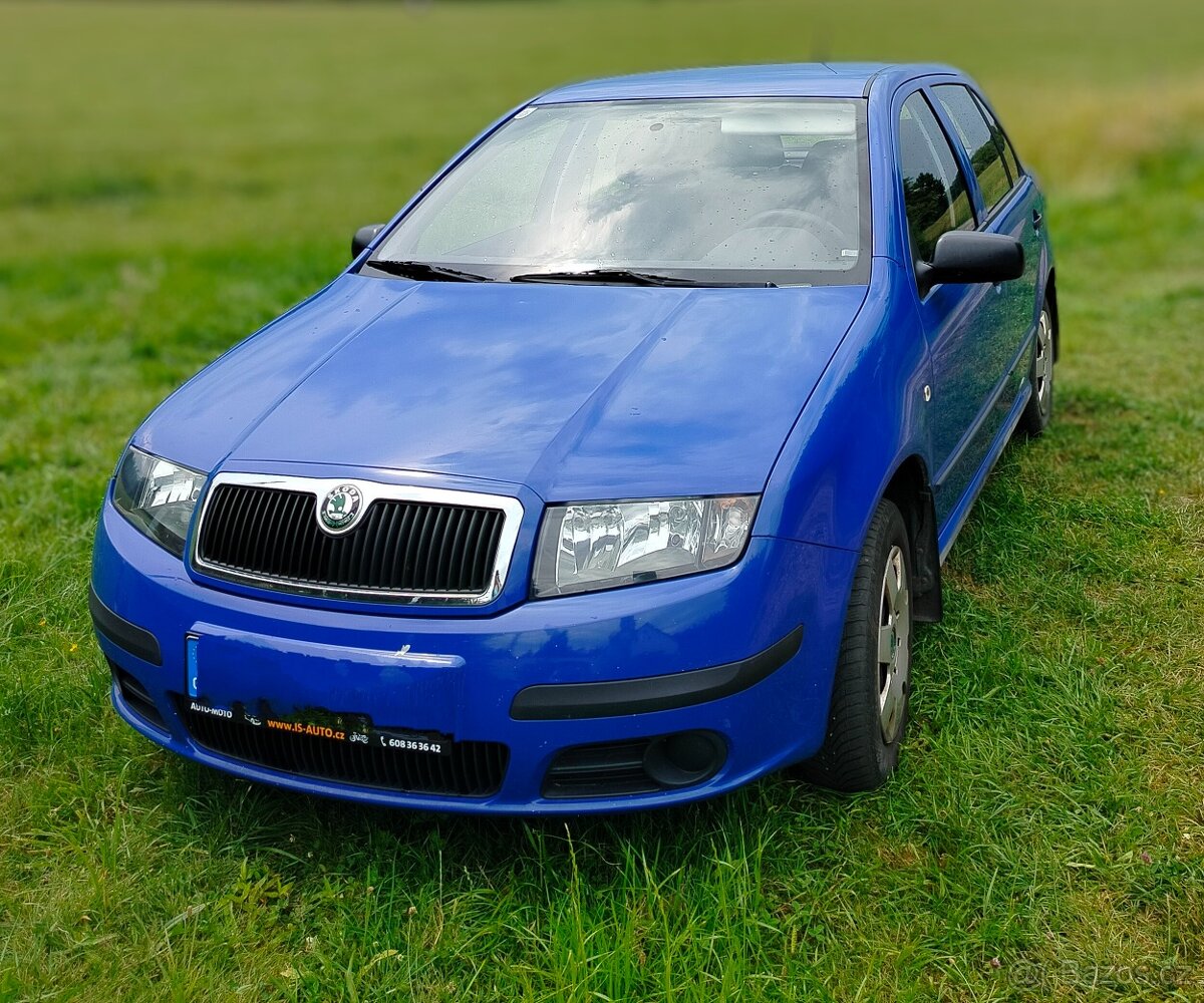 Škoda Fabia 1.2 hatchback, 40kW, r.v. 2006, modrá