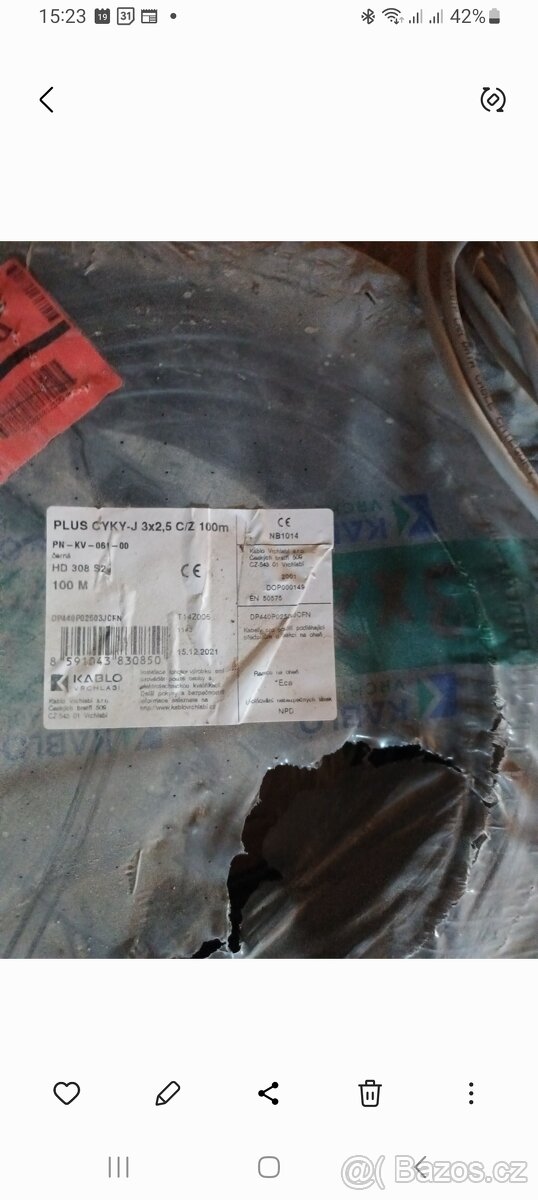 Kabel CYKY - J 3x2,5