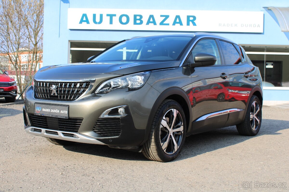Peugeot 3008 1,2 PureTech 1.MAJ,ČR,ALLURE,2017