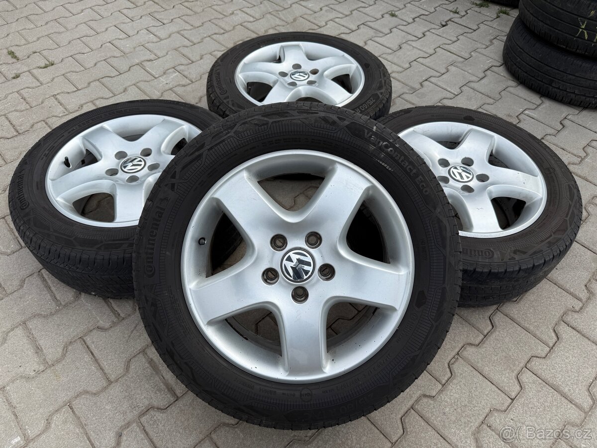 4x al kola 5x120 17 + pneu letní 215/60 R17C