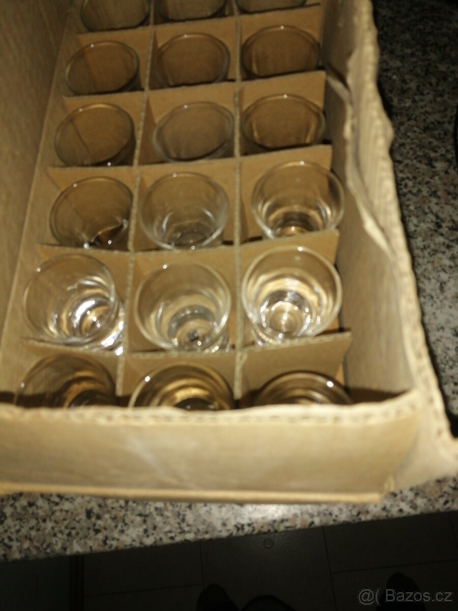 Sklenice panák 30 ml celkem 36 kusů