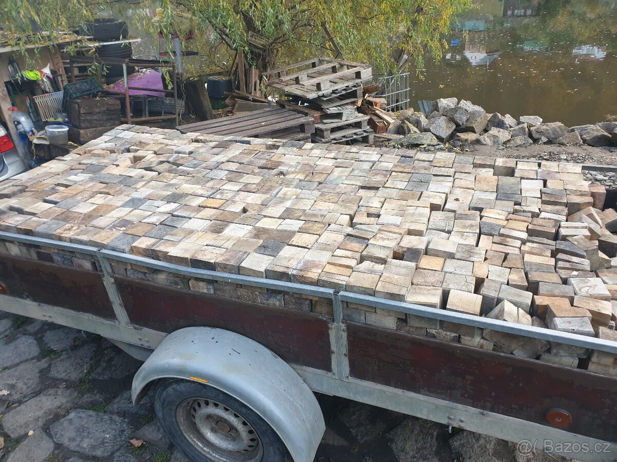 Špalíková dlažba dub 10x10x10