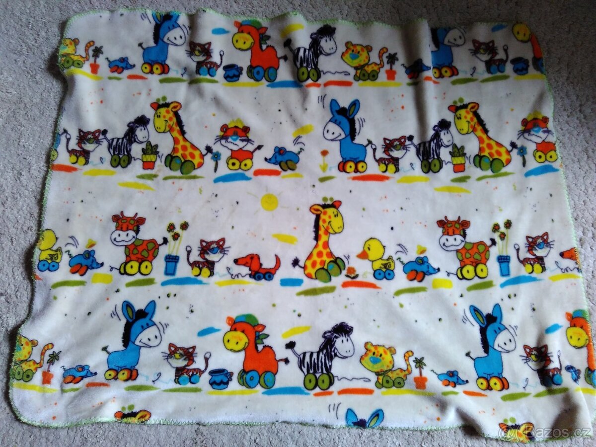 dětská deka do kočárku, postýlky, chlupatka