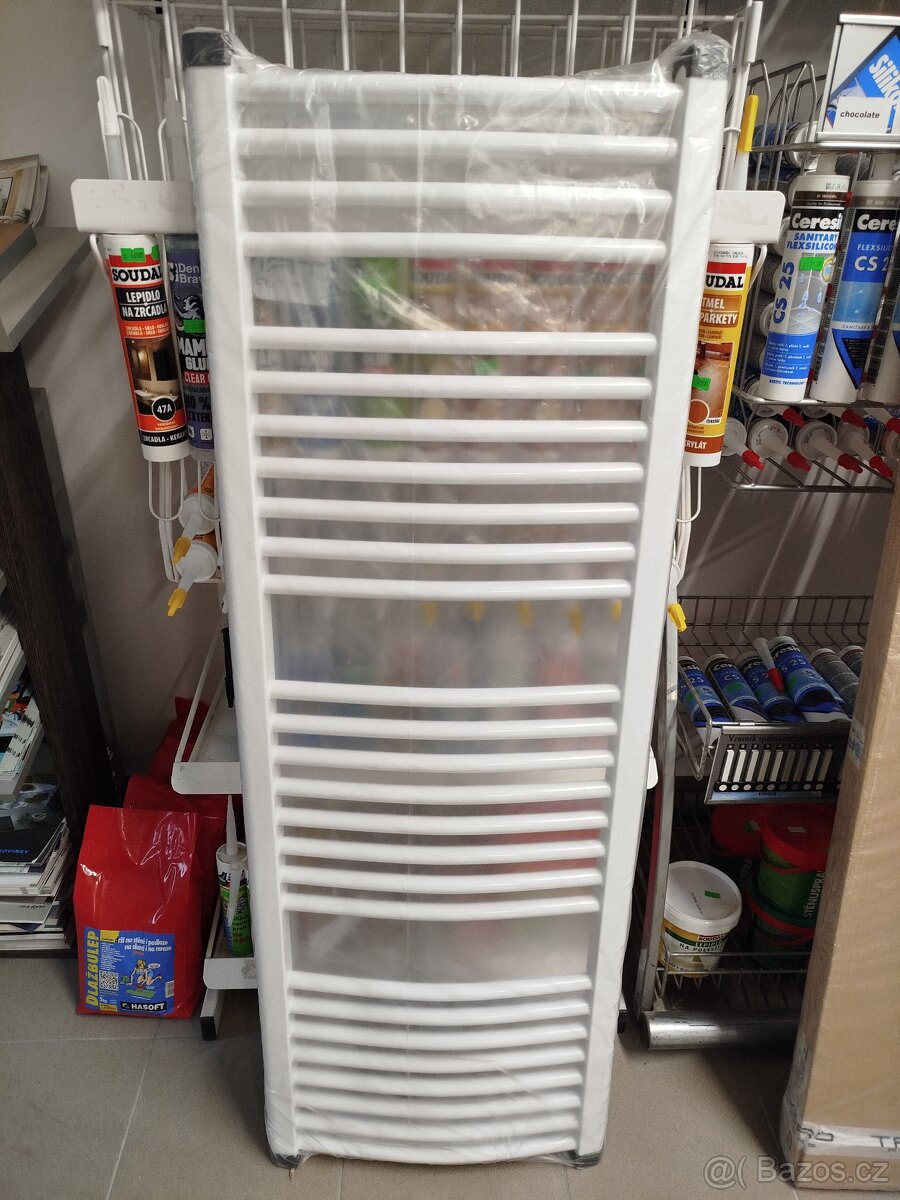 Koupelnový radiátor bílý 450x1290