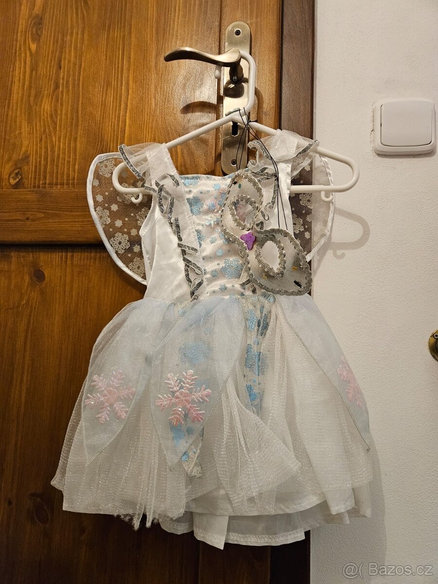 Kostým Víla, křídla, maska, vel.92