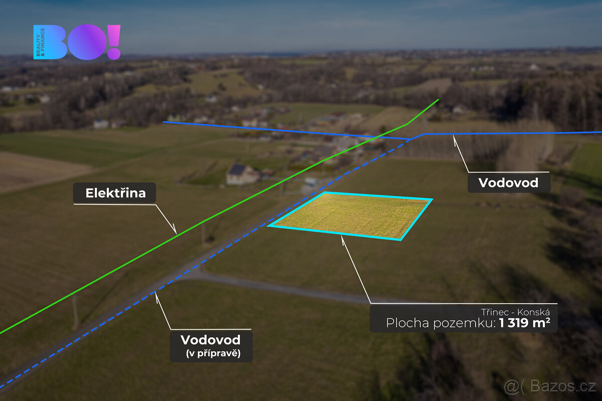 Prodej stavebního pozemku, 1 319 m², Třinec - Konská