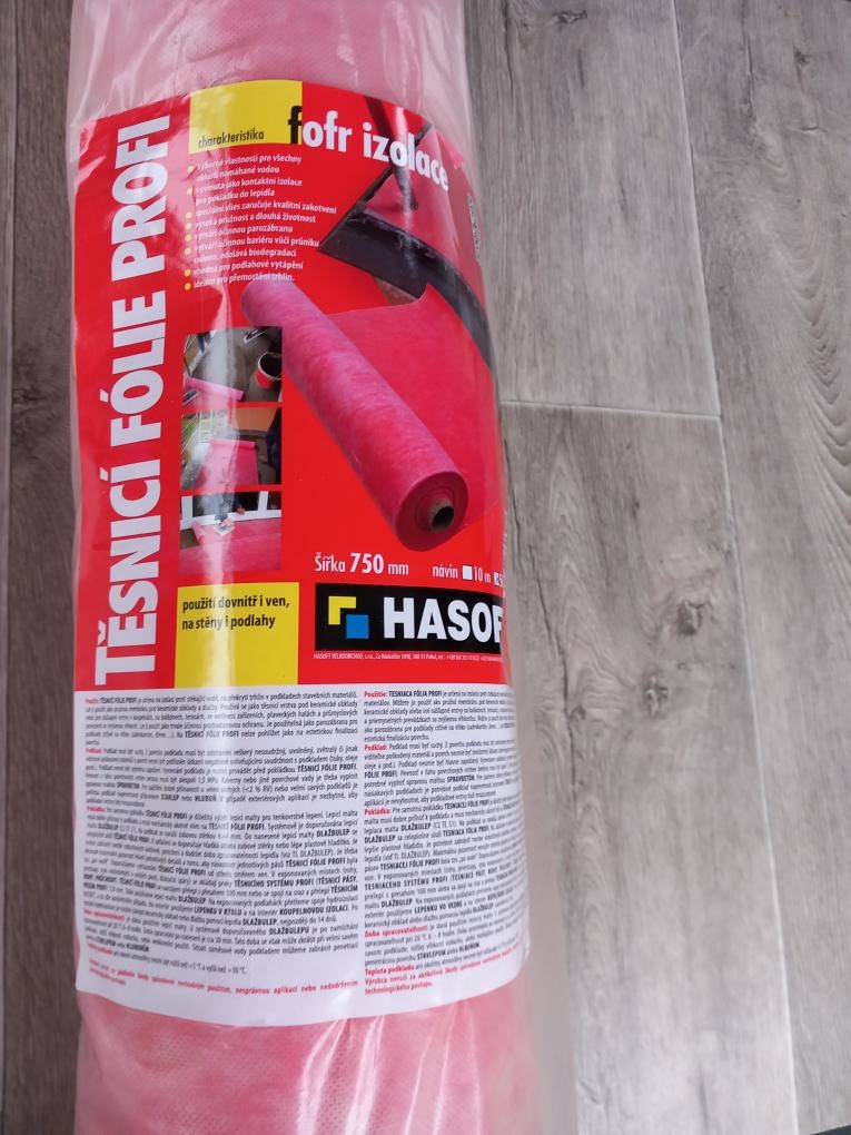 těsnící folie- balkony, sprchové kouty atd